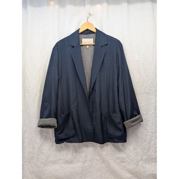 RACHEL Rachel Roy Jackets & Blazers - Rachel Roy women's size 10 Navy Blue blazer, soft silky, casual, comfort